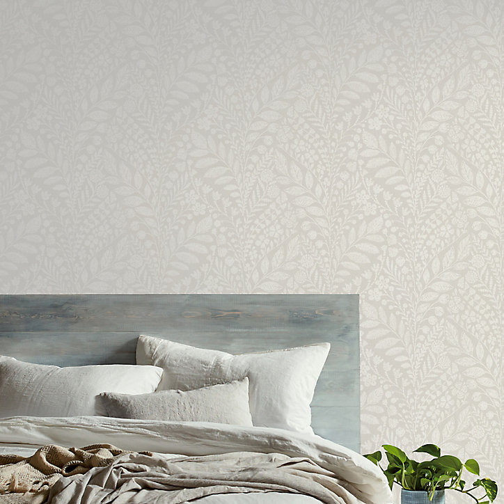 Papier peint vinyle sur intissé GoodHome Dryade gris
