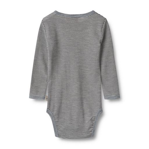 Wheat Lucca Wool Body, Navy Stripe, 92 cm