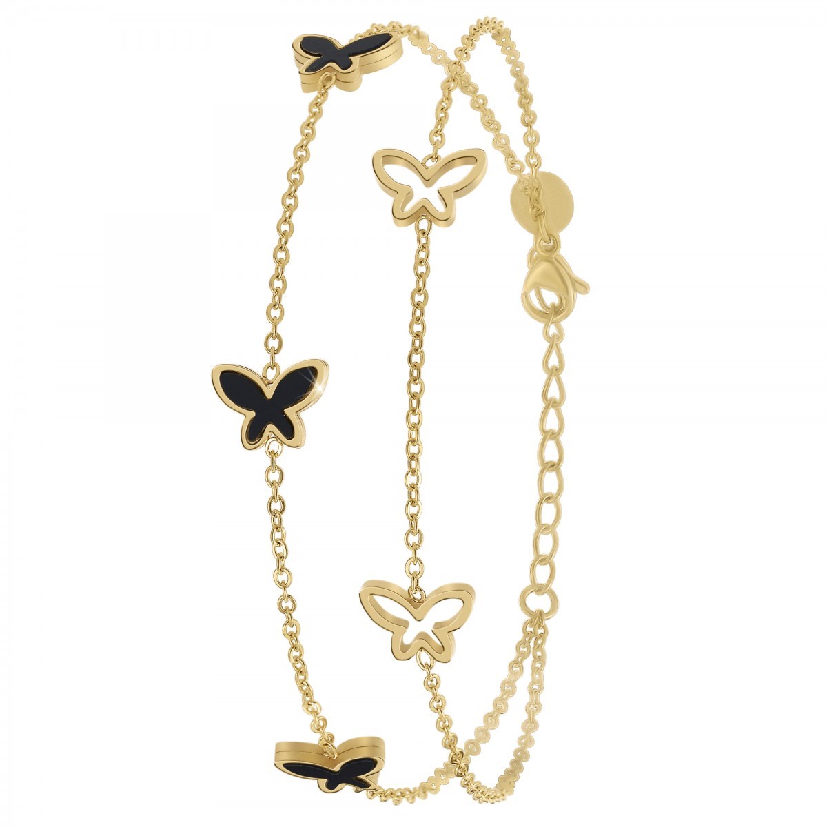 Bracelet papillons par SC Bohème en acier inoxydable