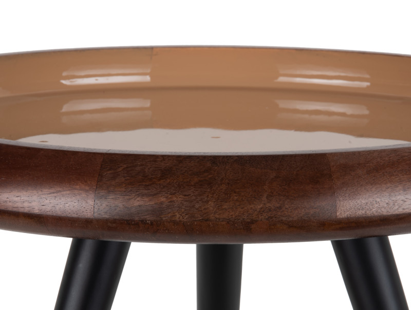 Table Set Tripod w. Metal Legs LM2115WH Ivory