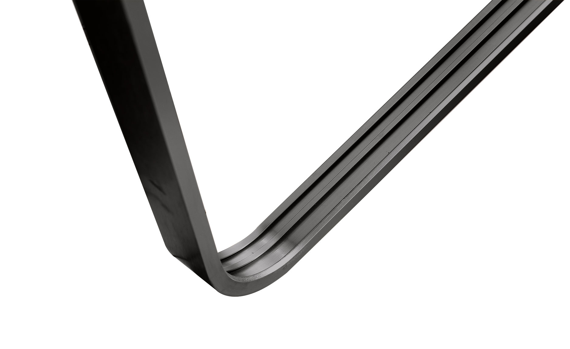 Standspiegel 48 x 160 cm schwarz