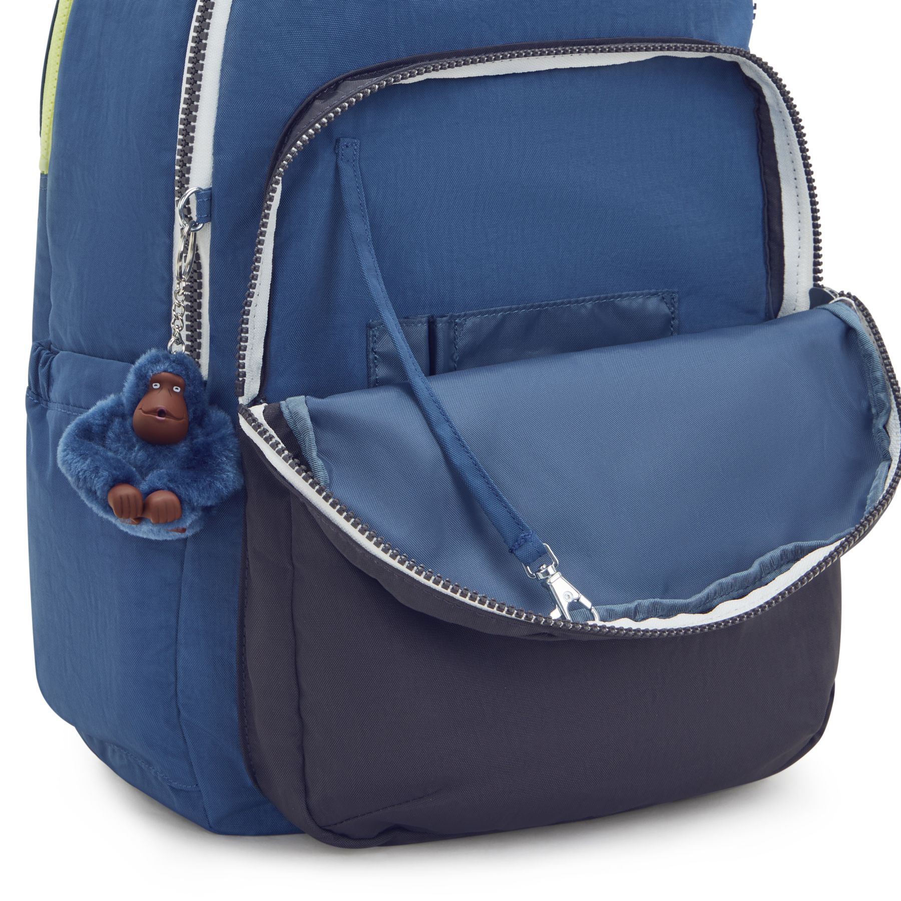 SEOUL LAP Grand sac à dos avec compartiment séparé pour ordinateur portable - Fantasy Blue Block