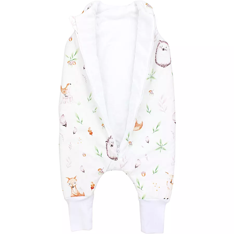 TupTam Baby Winter Schlafsack mit Beinen grünweiß
