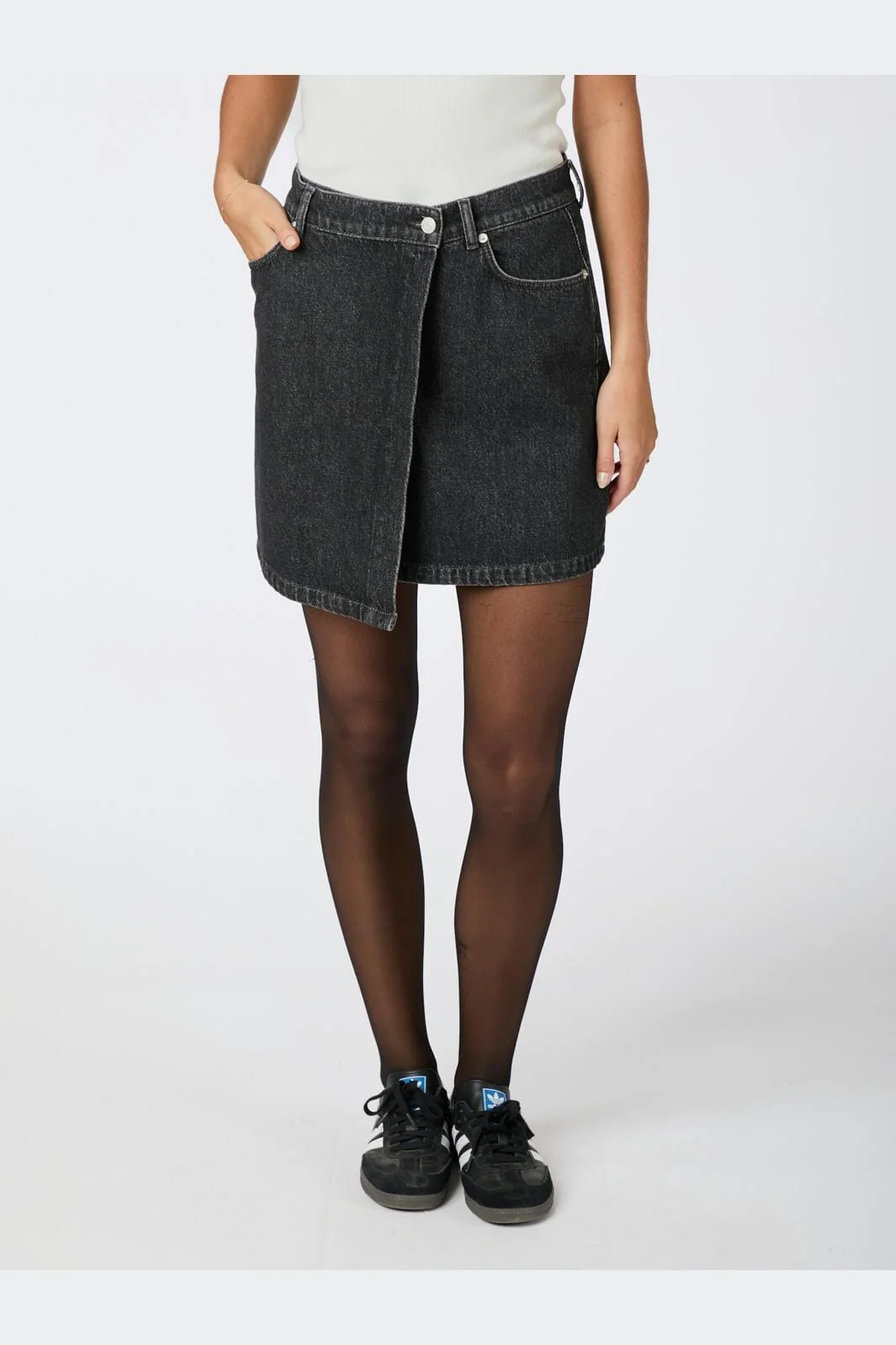 Neo Noir Kendra D Skirt dark grey