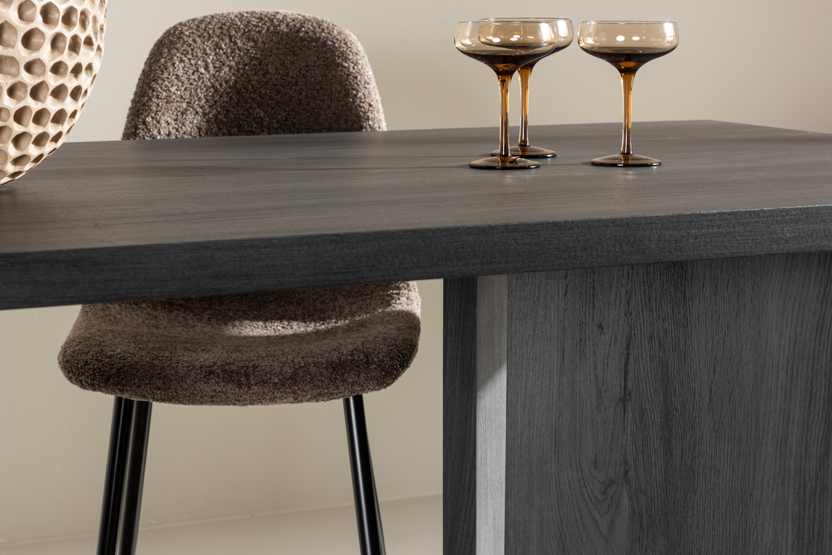 Eettafel Vimmerby 180x90 cm zwart