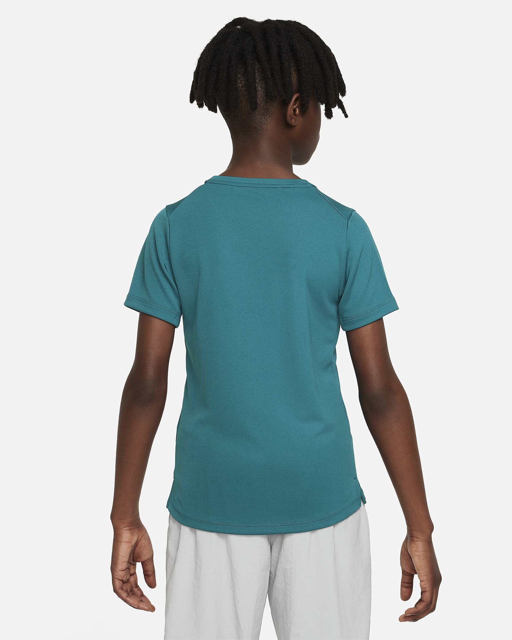 Nike Dri-Fit Miler T-Shirt Kids Blauw