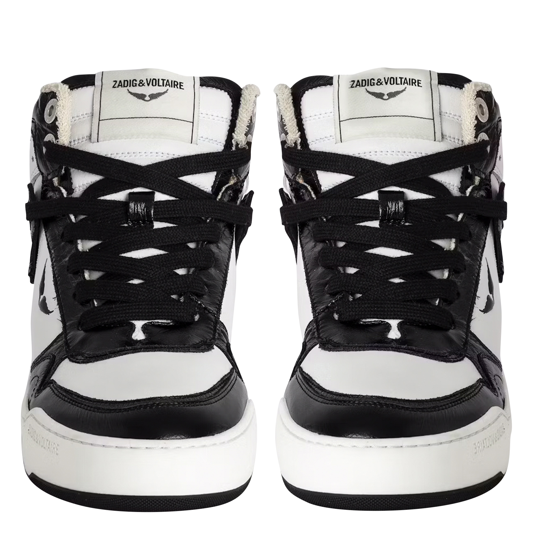 HIGH WINGS - Baskets montantes en cuir | Noir