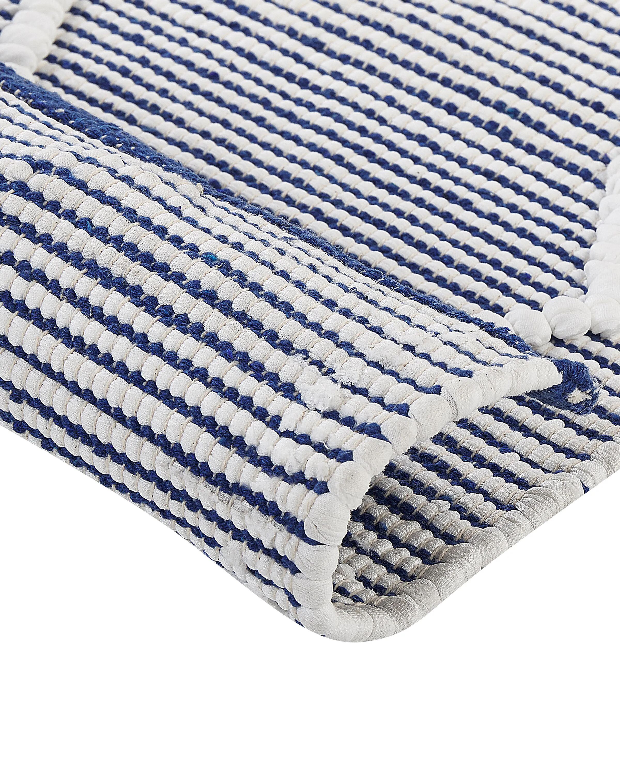 Vloerkleed SYNOPA Blauw 80 x 150 cm Katoen