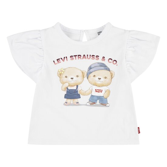 T-shirt manches courtes Levi Strauss & Co   Blanc        de               Levi's Kids