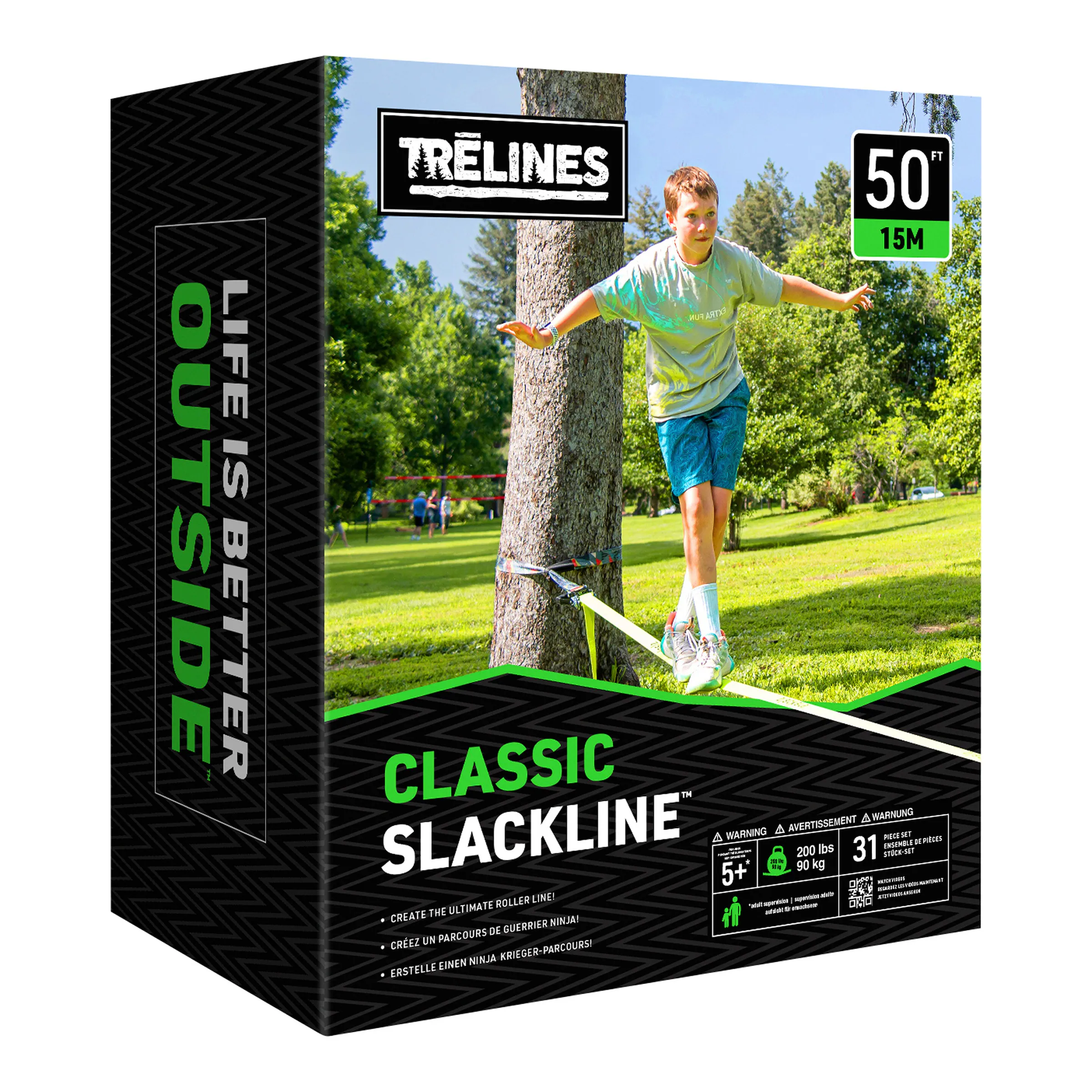 Trelines Klassische Slackline 15 Meter