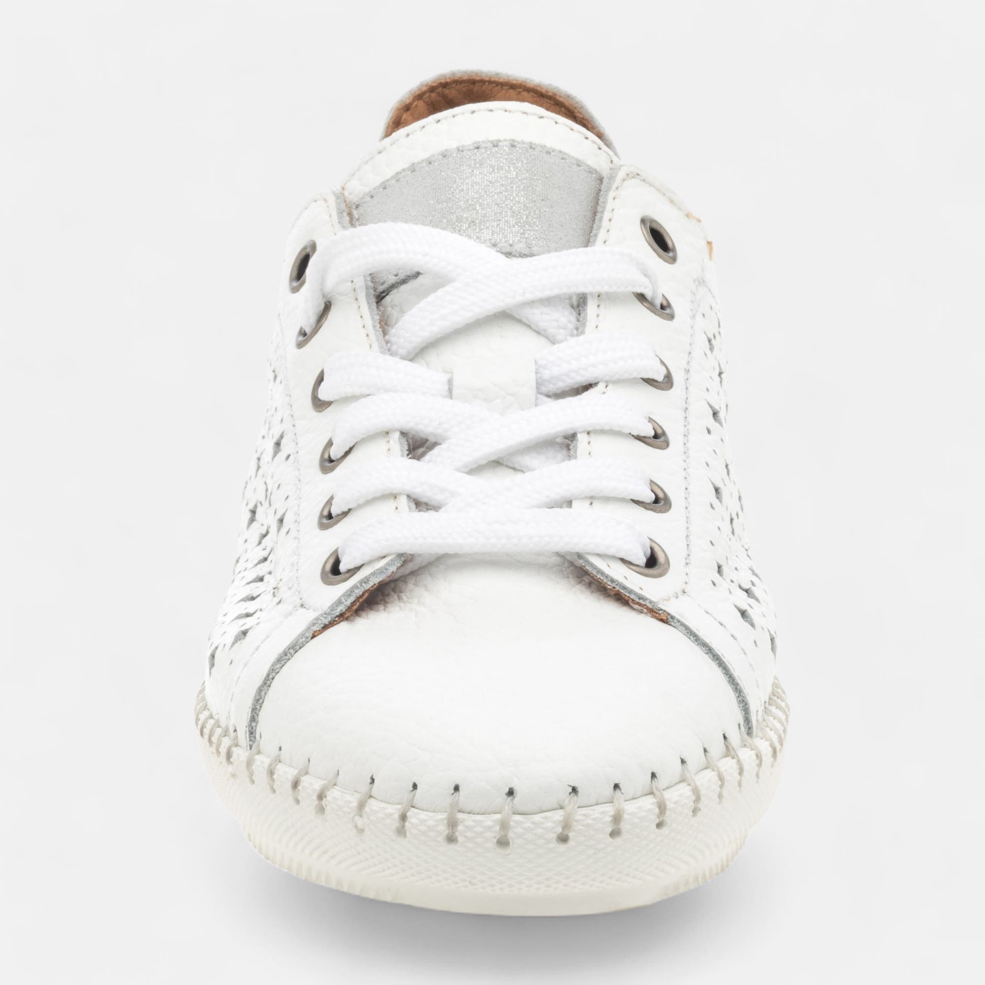 Baskets basses Femme en cuir blanc