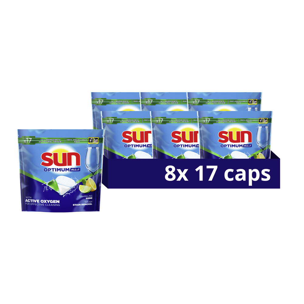 8x Sun Vaatwascapsules Citroen17 stuks