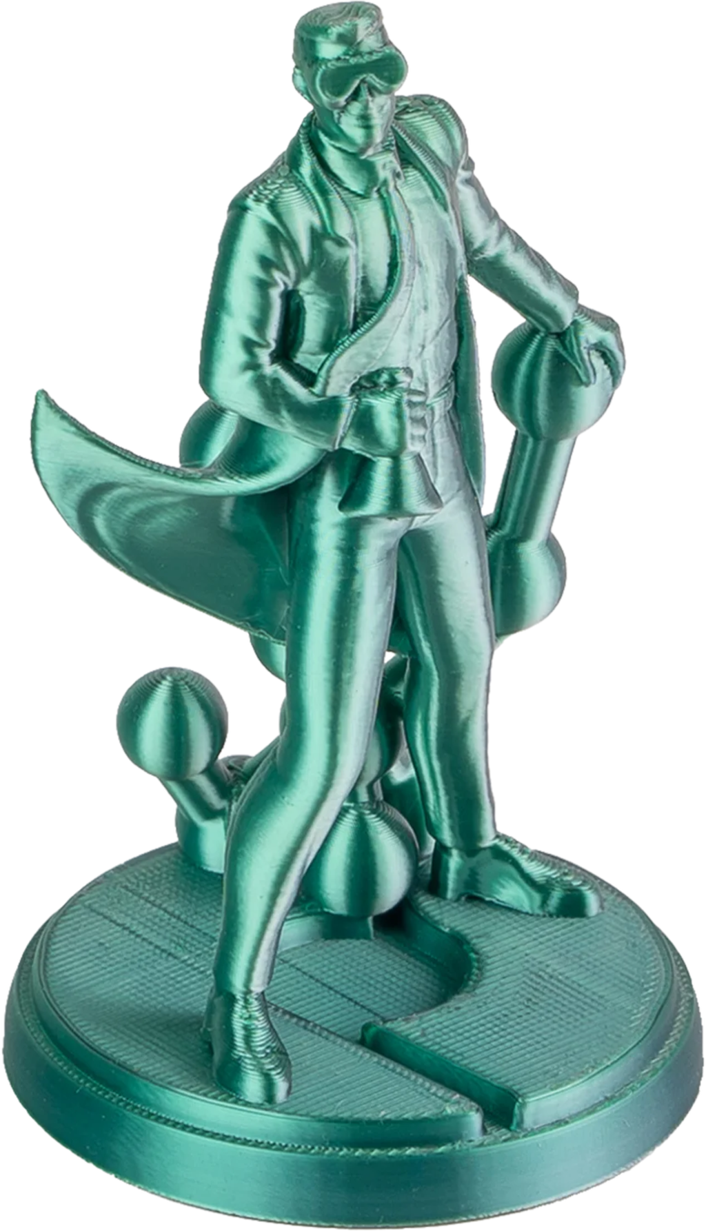 Polymaker  Panchroma™ PLA Dual Silk Jadeite (Green-Chrome), 1,75 mm / 1000 g    Zweifarbige Magie mit Seidenglanz in Jadeite