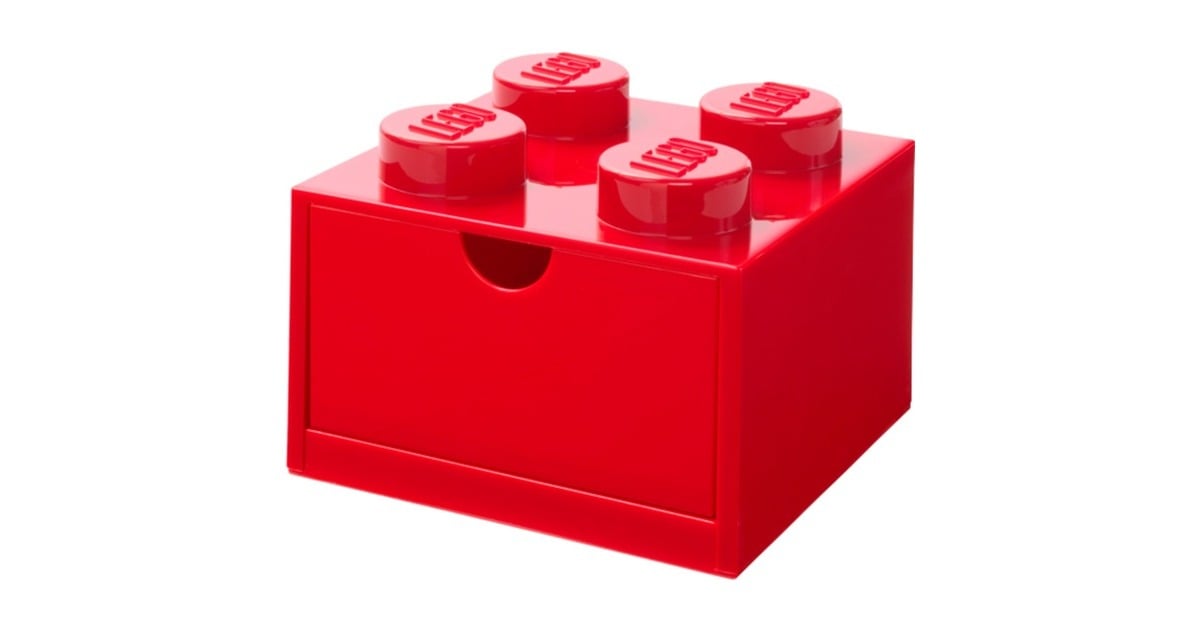 Room CopenhagenLEGO Brick Drawer 4 Rood opbergdoos  (Rood)