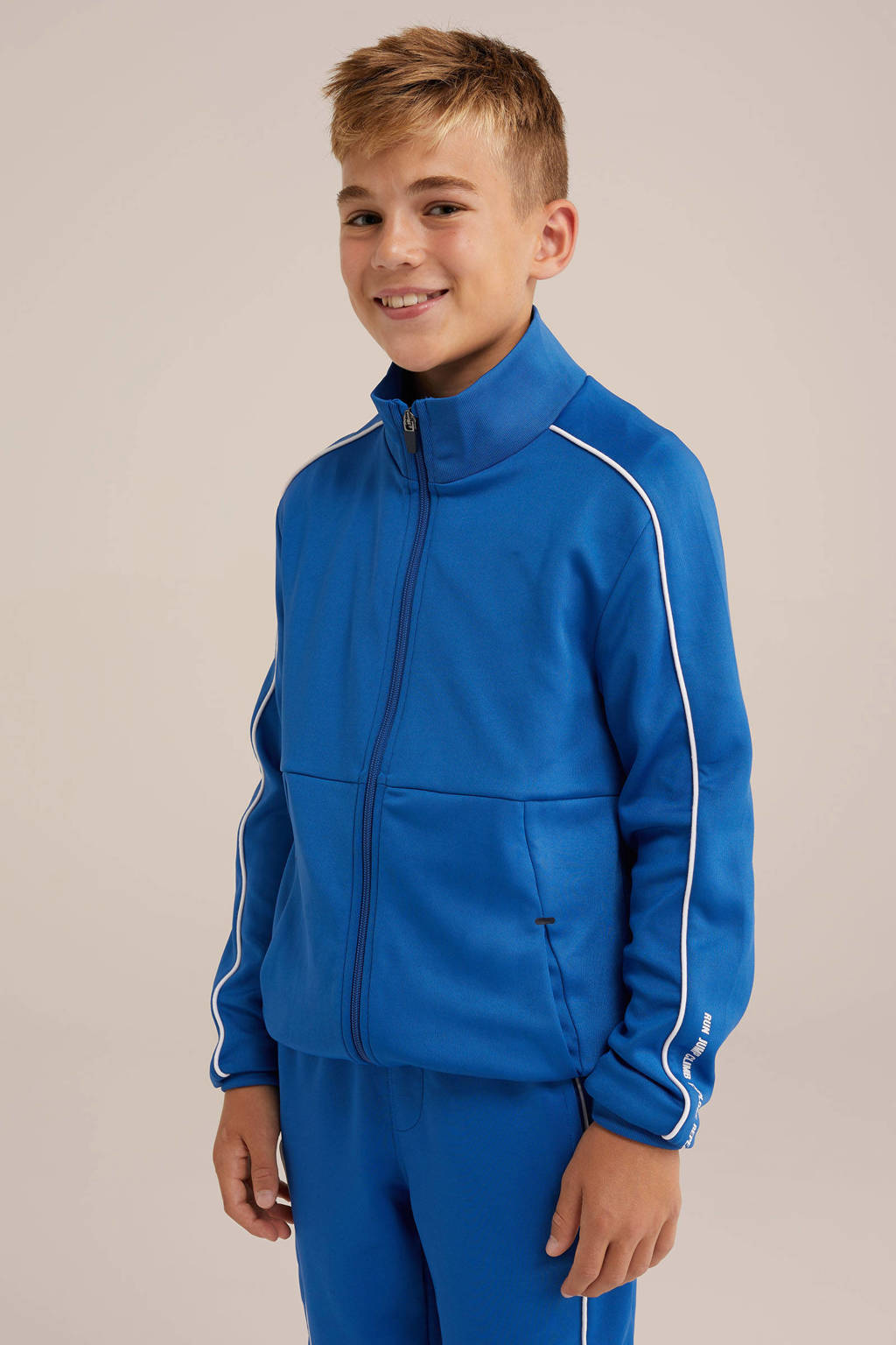 WE Fashion sweatvest blauw
