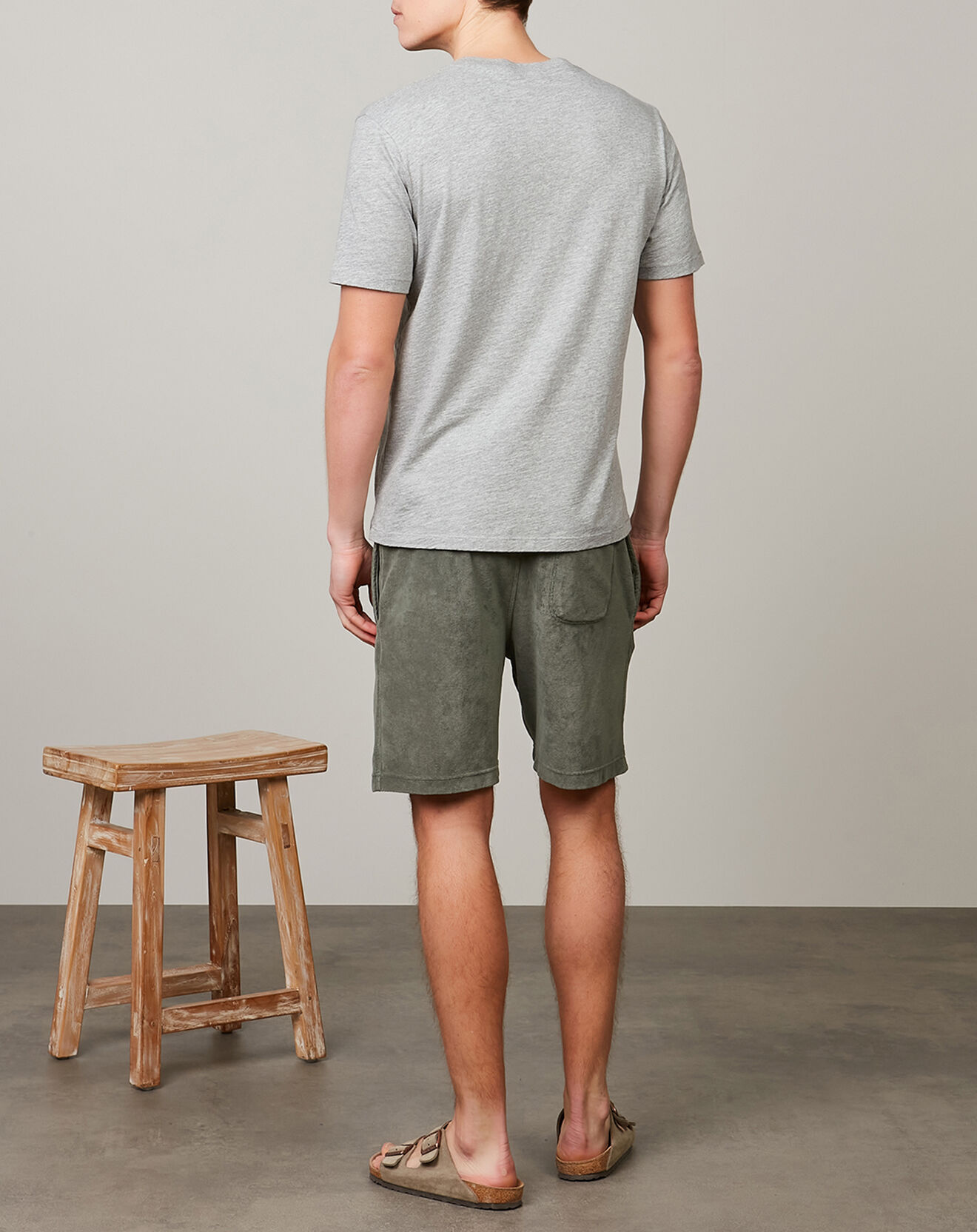 Hartford T-Shirt Pocket Crew White Plains gris