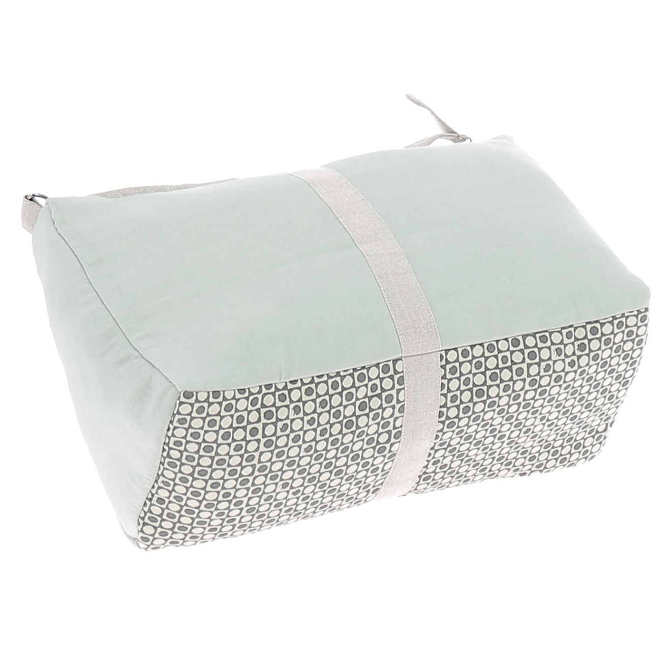 En Fil d'Indienne Trousse de toilette Soie verte - 18x26x12 cm