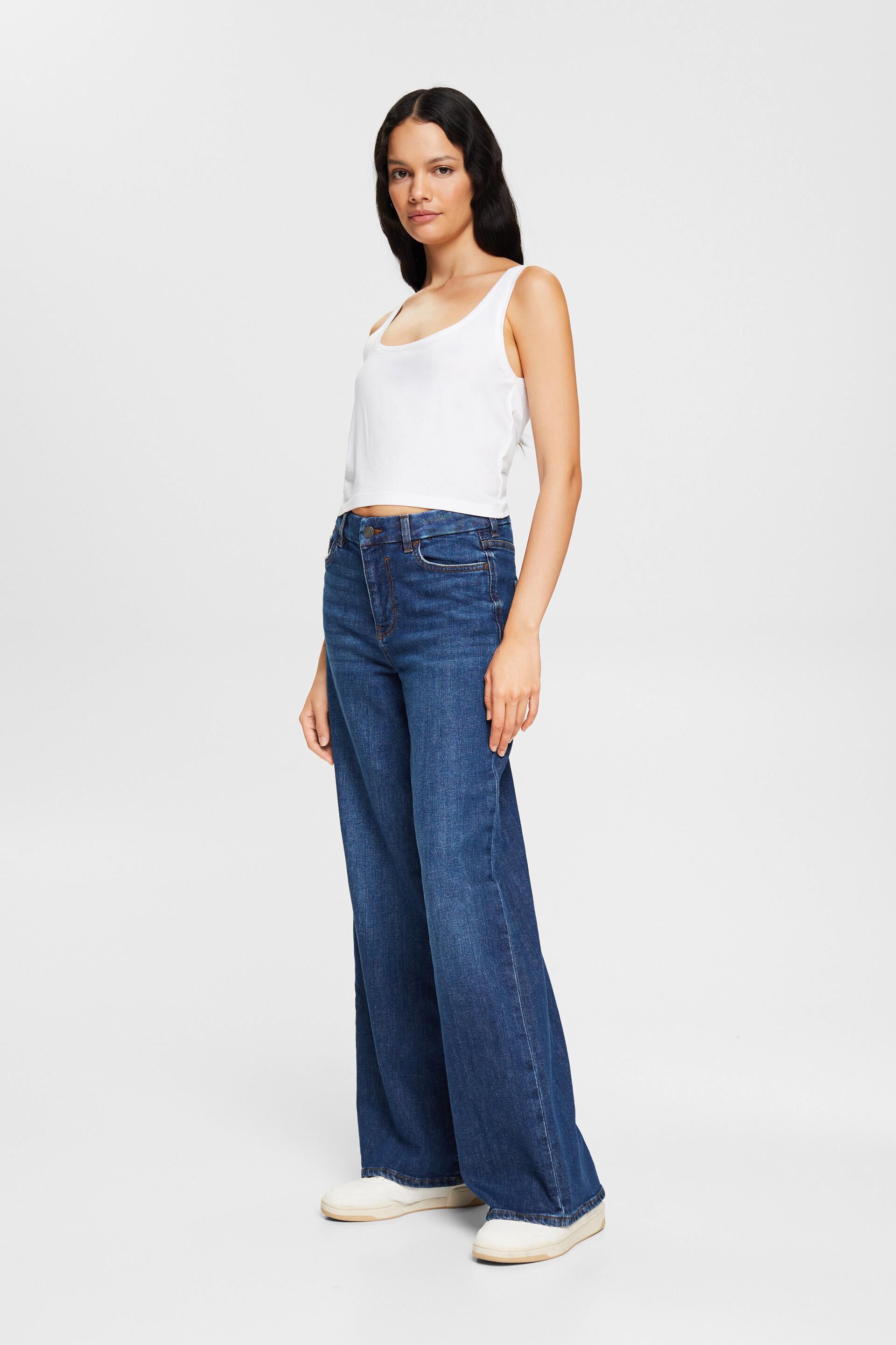 Jean à jambes larges