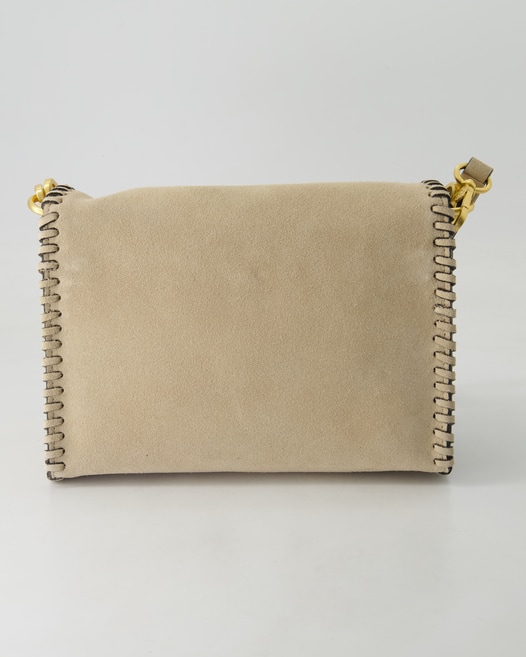 Abro Schultertasche Temi Stitch Handtasche in Beige