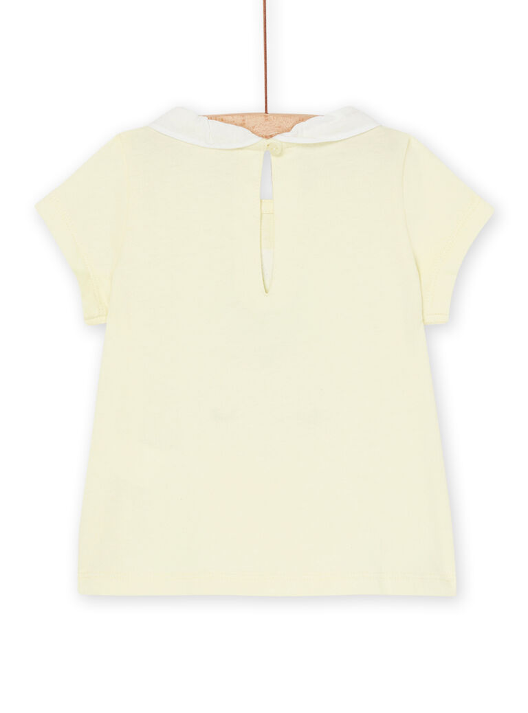 Brassière jaune pâle à motif ananas