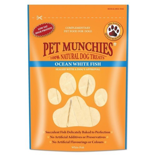Petiscos para cães com sabor de peixe