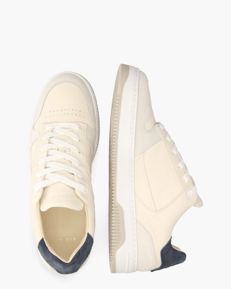 Nubikk Basket Court Off-White/Donkerblauw Herensneakers