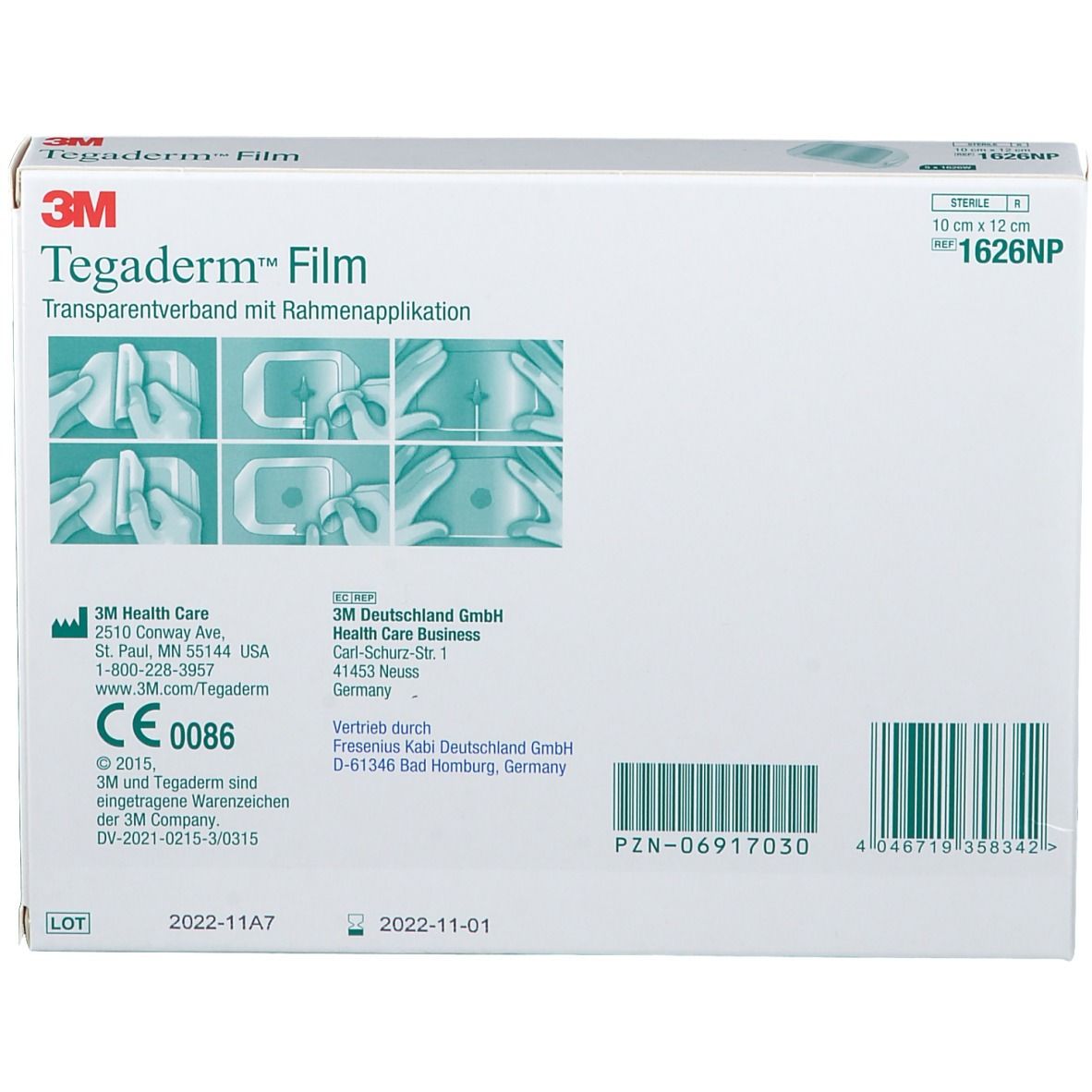 Tegaderm Film 10 x 12 cm