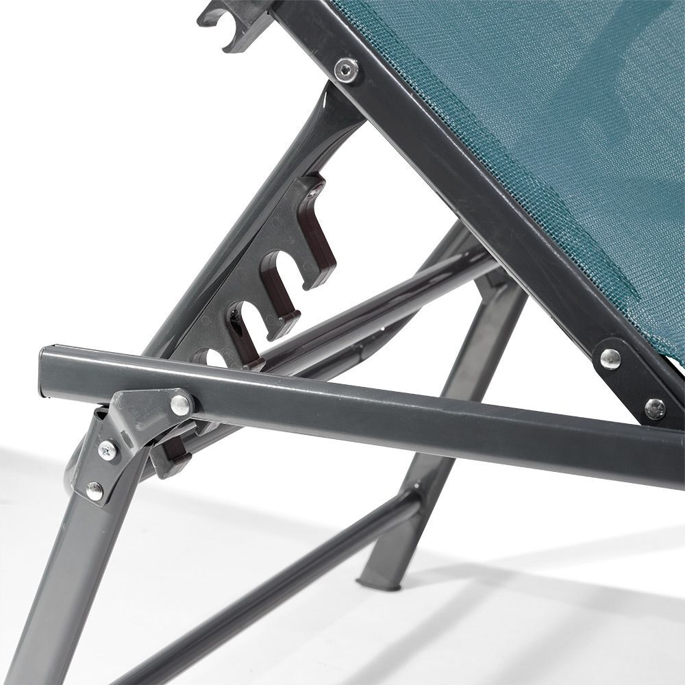 Transat bain de soleil Dream 5 positions bleu 181x55xH33/92cm