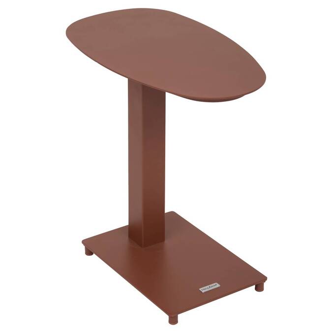 Table d'appoint de jardin ovale VENUZIA Acajou