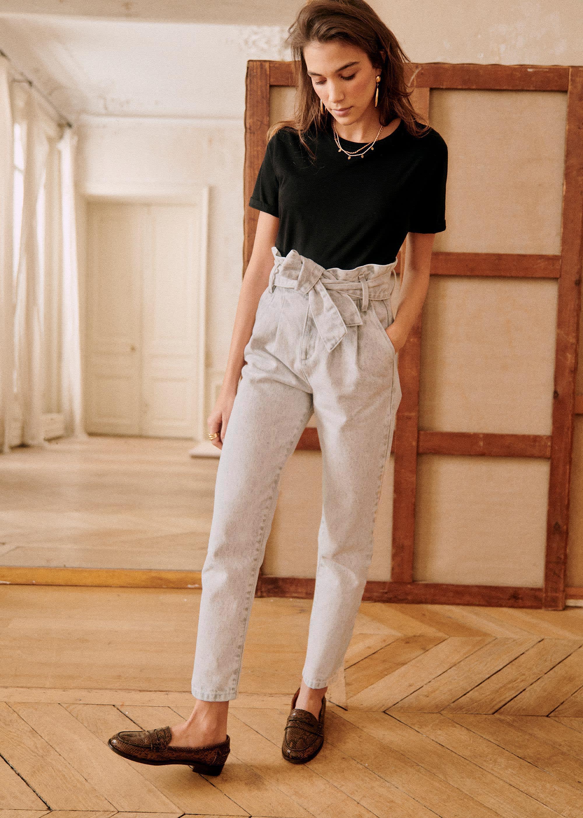 Pantalon Austin - Gris neige - E-SHOP/BAS Pantalons 5905601