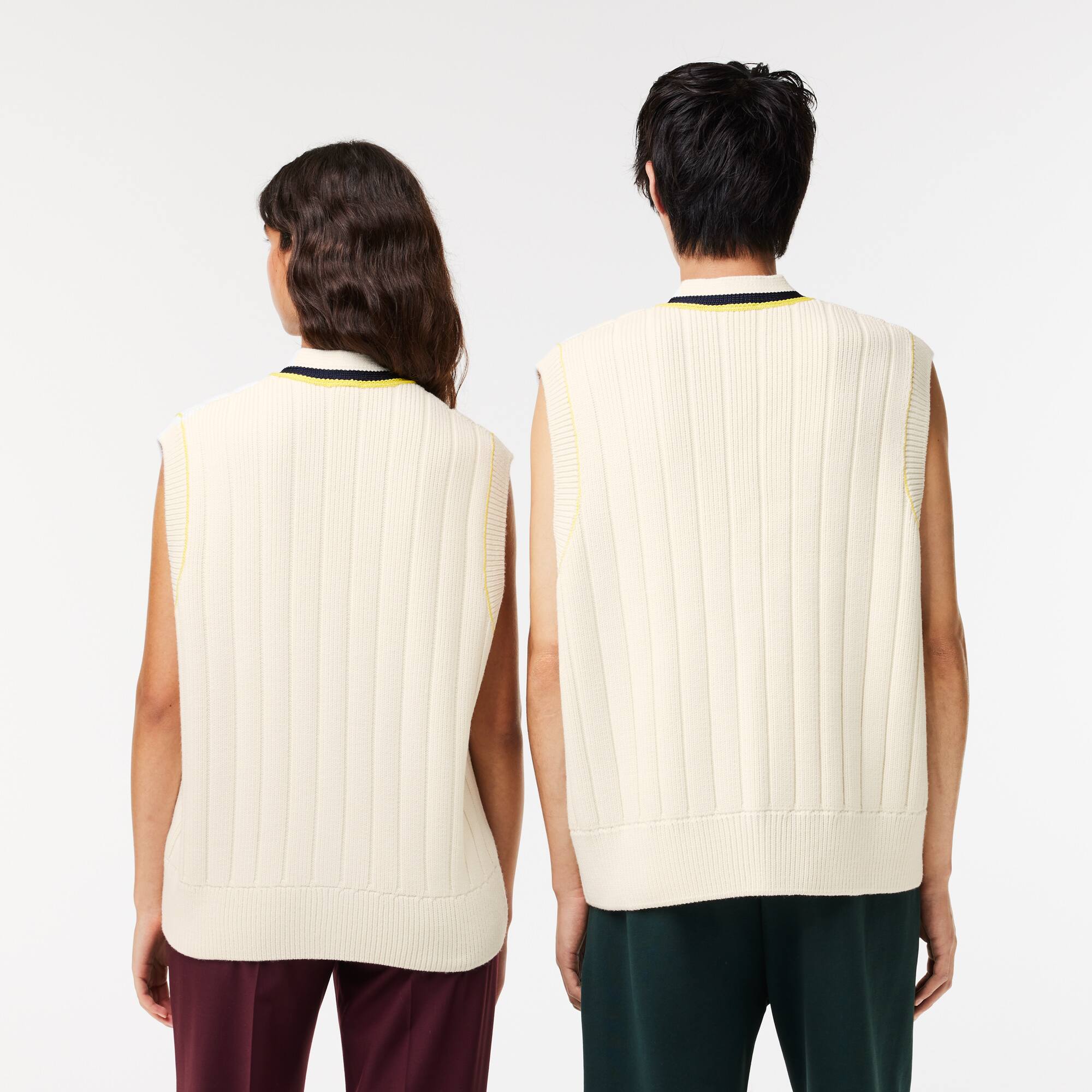 Lacoste x Eleven by Venus extraweiter ärmelloser Cardigan Lacoste X EleVen by Venus Williams - Weiss - Lacoste - Unisex