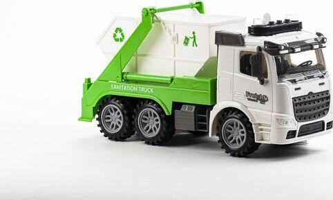 Skraldebil Legetøj Med Lys Og Lyd - Åben - 1:14 - City Transport - Contruck