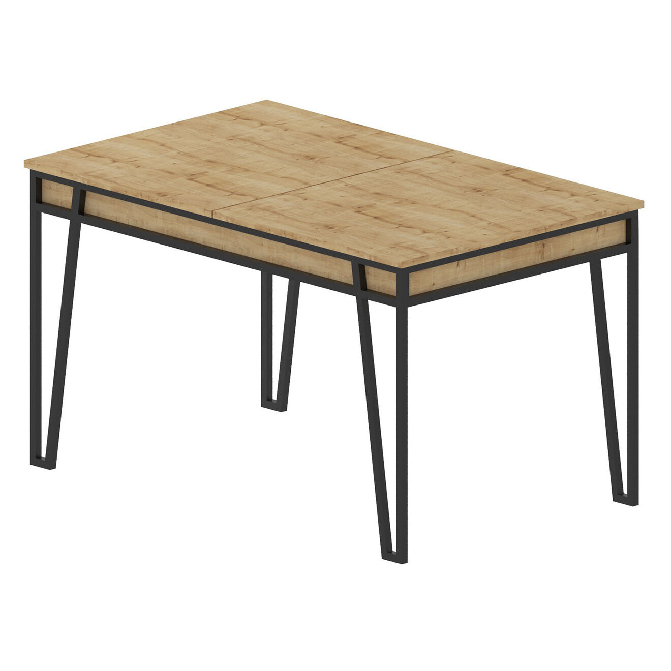 Wooden Art Table à manger Pal chêne - 132-170x80x76 cm