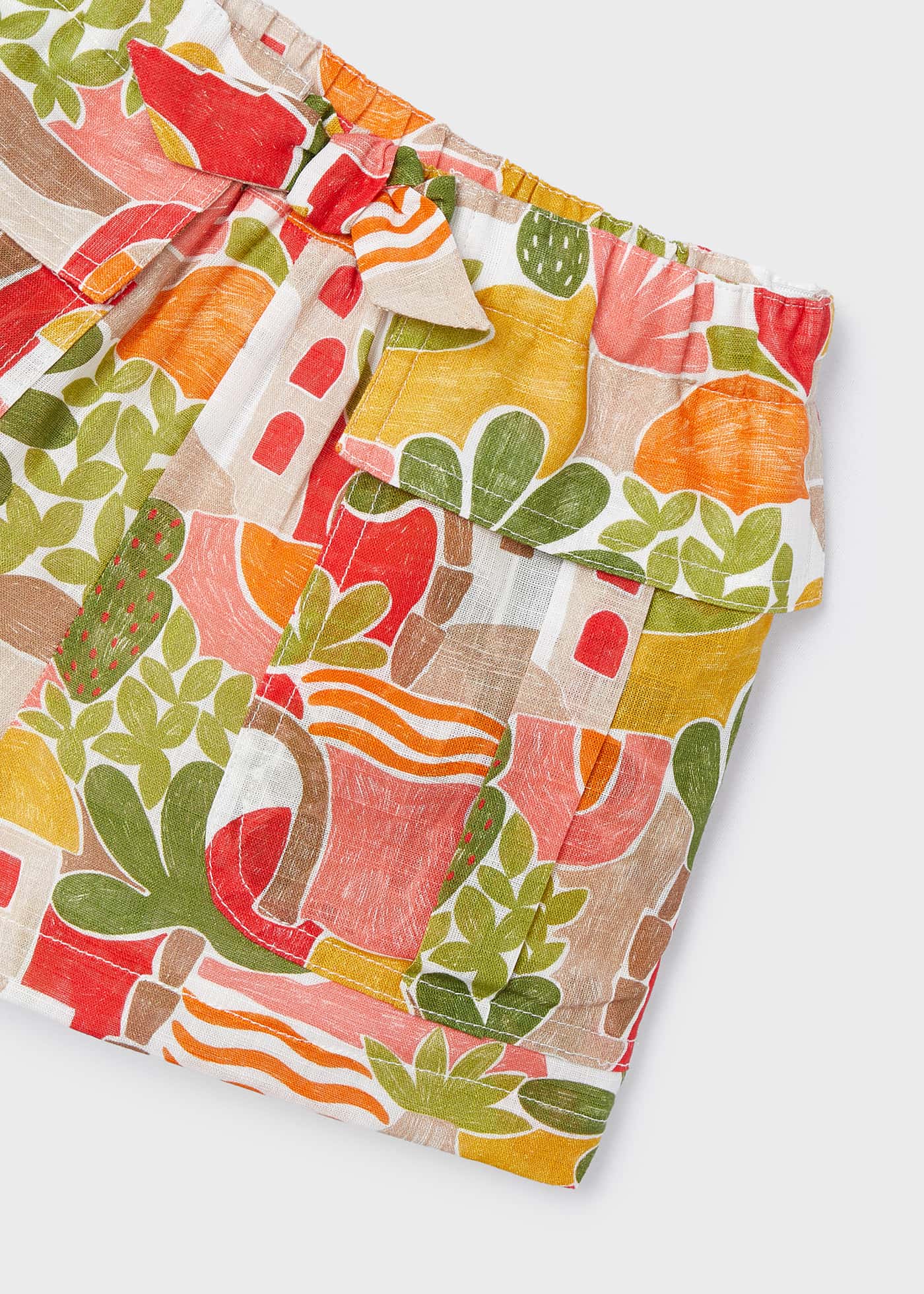 Shorts de algodão com estampa de maçã da Better Cotton para meninas