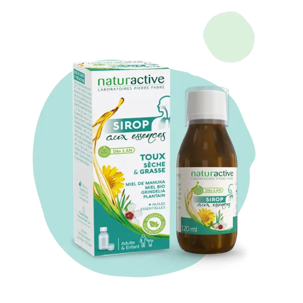 Xarope Naturaactive GAE com Óleos Essenciais para Tosse Seca e com Catarro a partir de 1 Ano de Idade 120ml