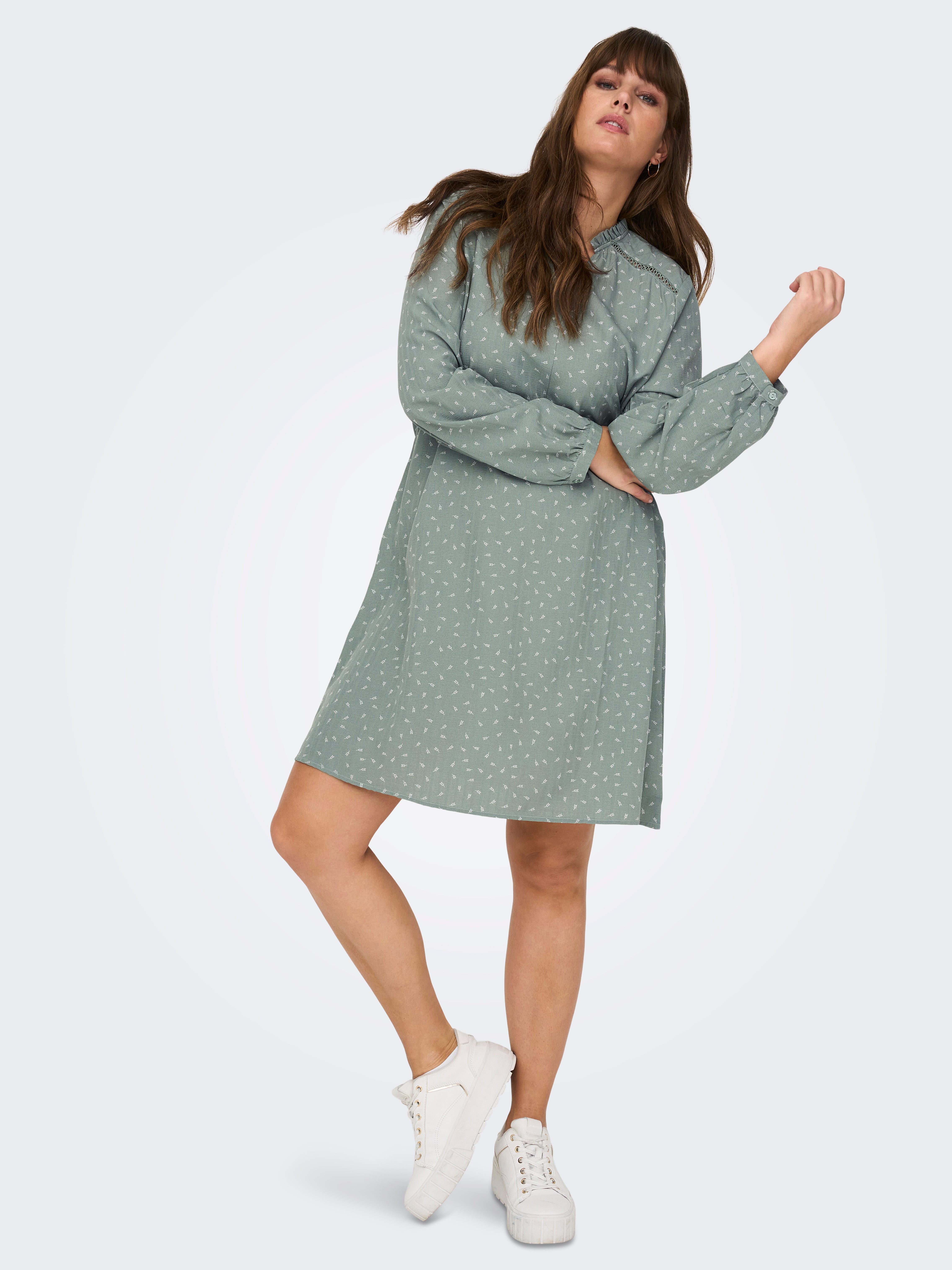 CARNIKOLAMA Kurzes Kleid Lily Pad