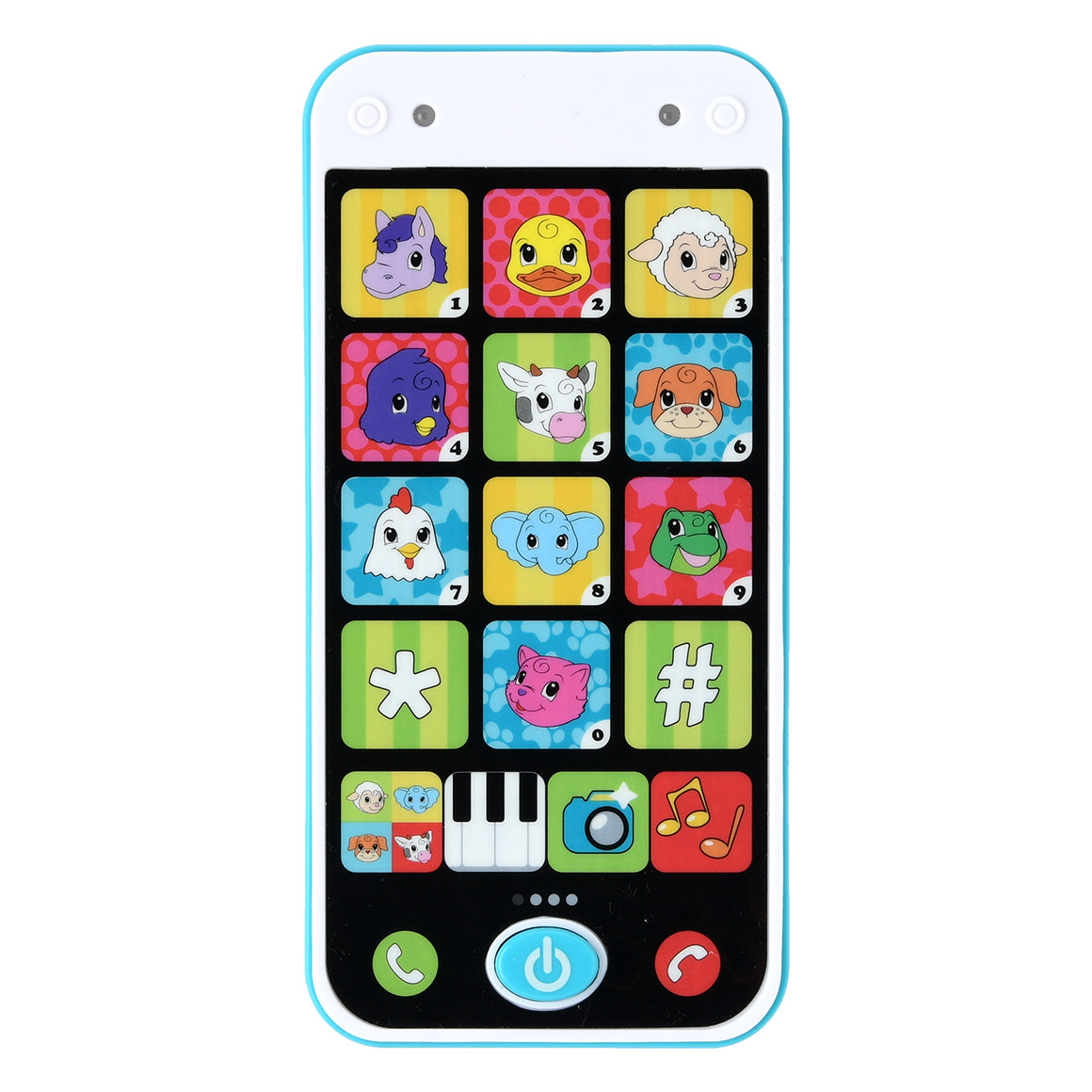 Simba Simba ABC Smartphone mit 10 Melodien hellblau