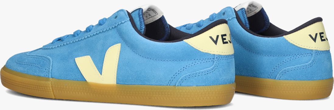 blauwe veja lage sneakers volley