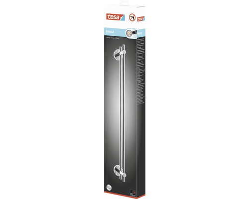 tesa dubbele handdoekhouder SMOOZ 64 cm chroom