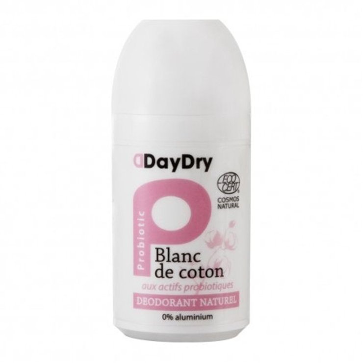 Deodorant Roll-on Soin Probiotique Blanc De Coton 50ml Daydry