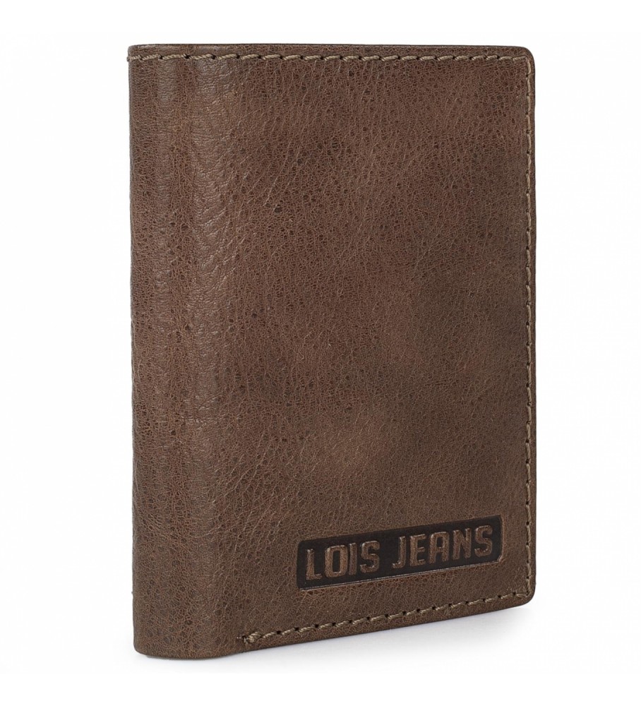 Carteira de couro Lois com porta-objetos LOIS RFID 201406, cor do couro