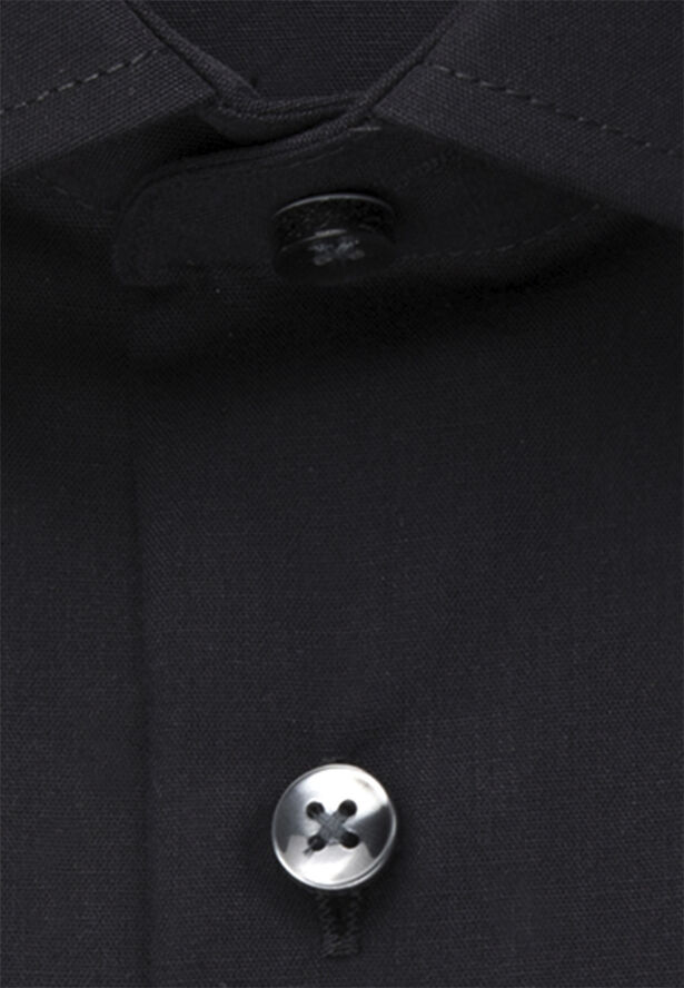 Seidensticker Business Shirt Regular Long sleeve Kent-Collar Uni Black