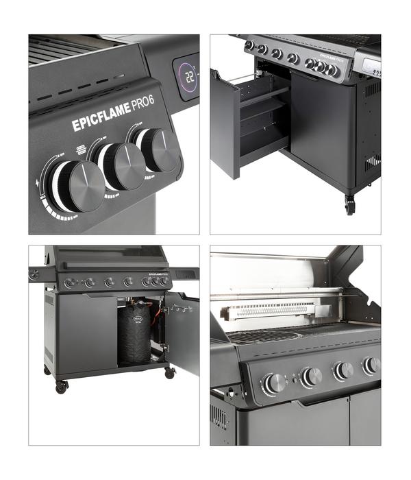 Rösle Gasgrill Epicflame Pro 6 50bar, ca.