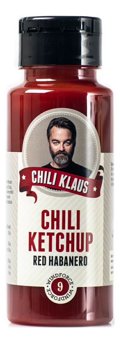 Chili Klaus Ketchup Red Habanero v. 9 - 320 g.
