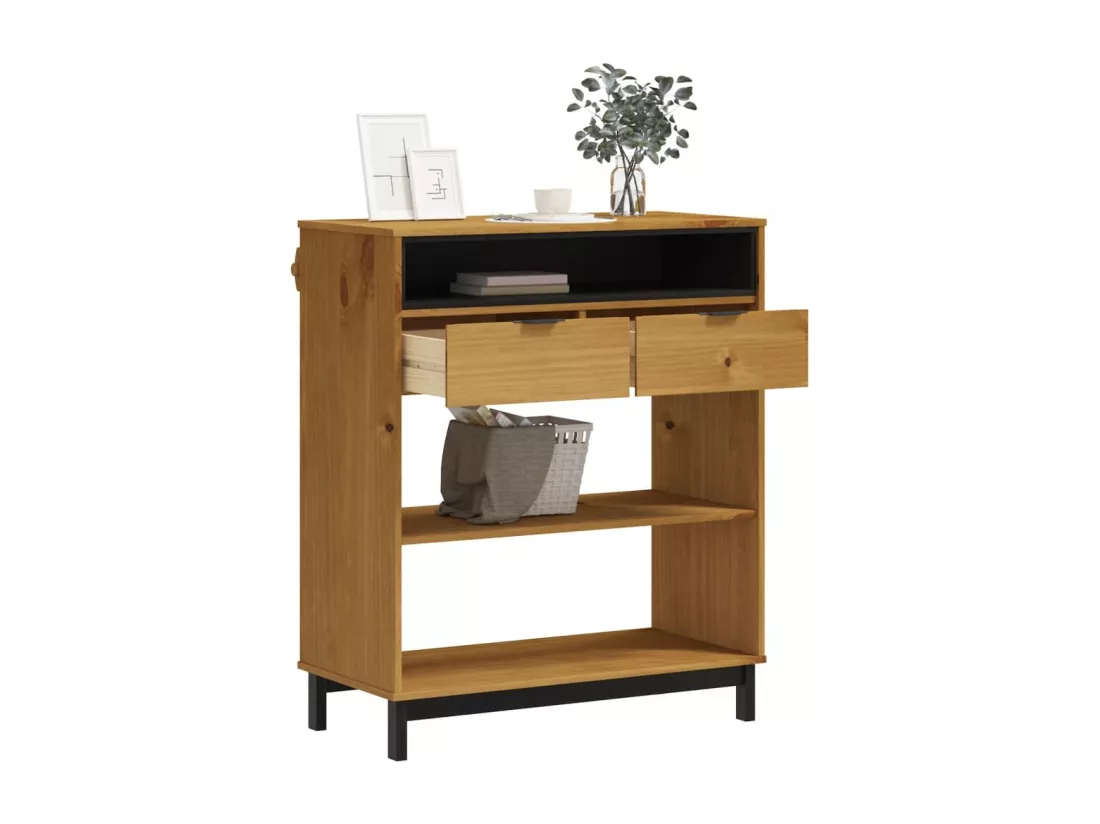Table de bar FLAM 92x45x110 cm bois massif Pin