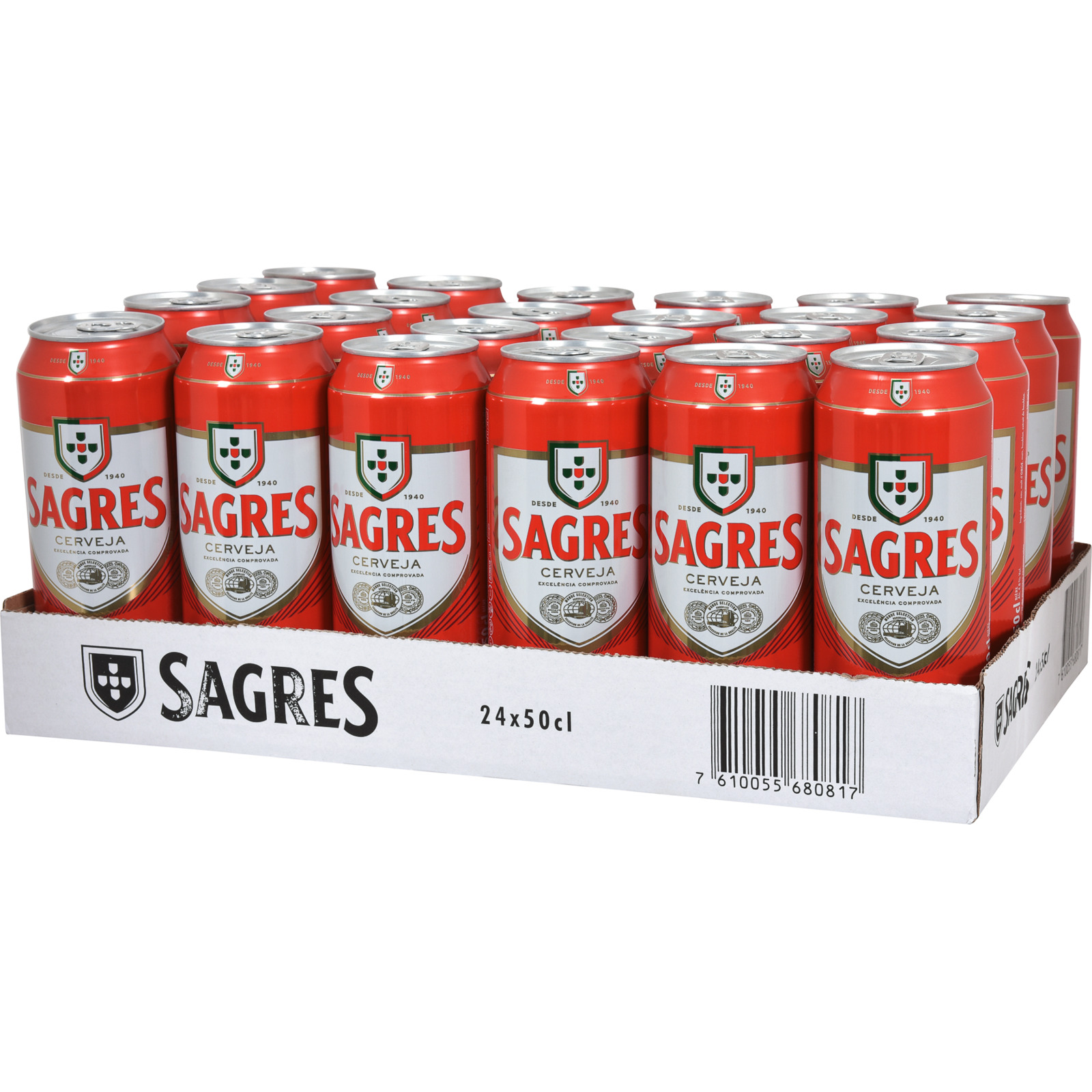 Sagres Bier 24 x 50 cl