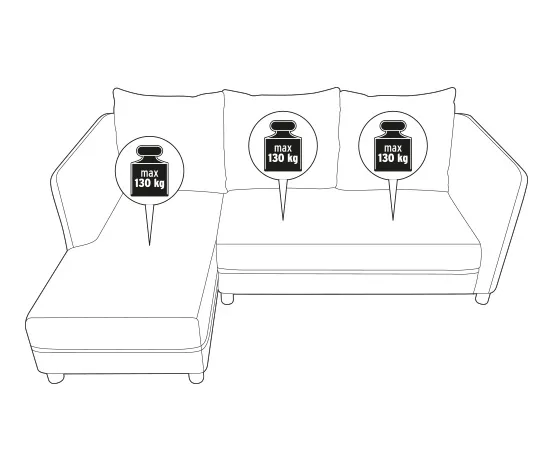 Premium-Lounge-Ecke mit Sunbrella®-Stoff