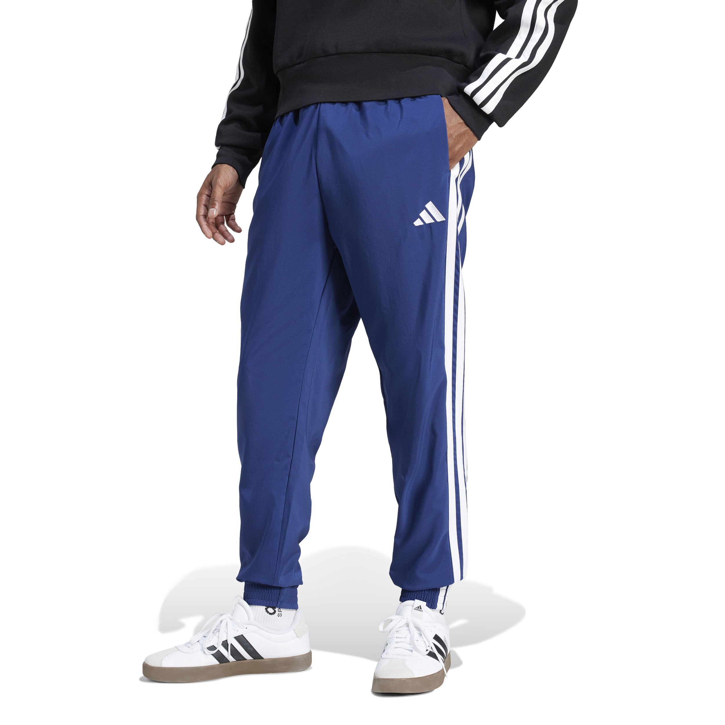 adidas 3 Stripes Woven Pantalon Survêtement Hommes - Bleu