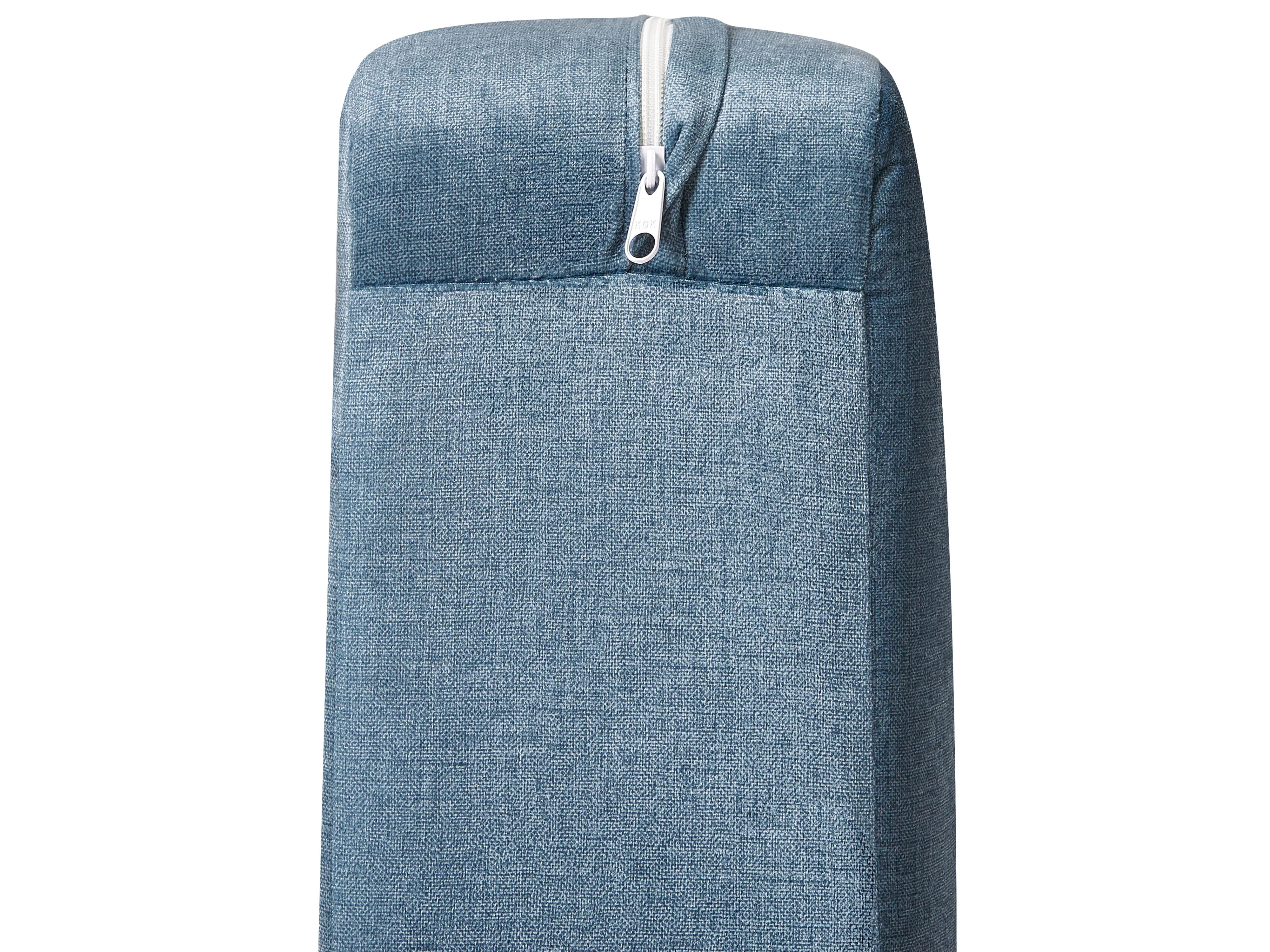 Bank 2-zits SALO Stof Blauw met tafels