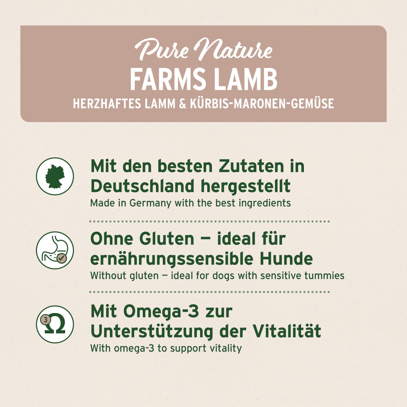 AniForte Nassfutter FarmsLamb Lamm 6x400 g